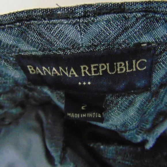 Banana Republic Gray Striped Shorts - Picture 6 of 8